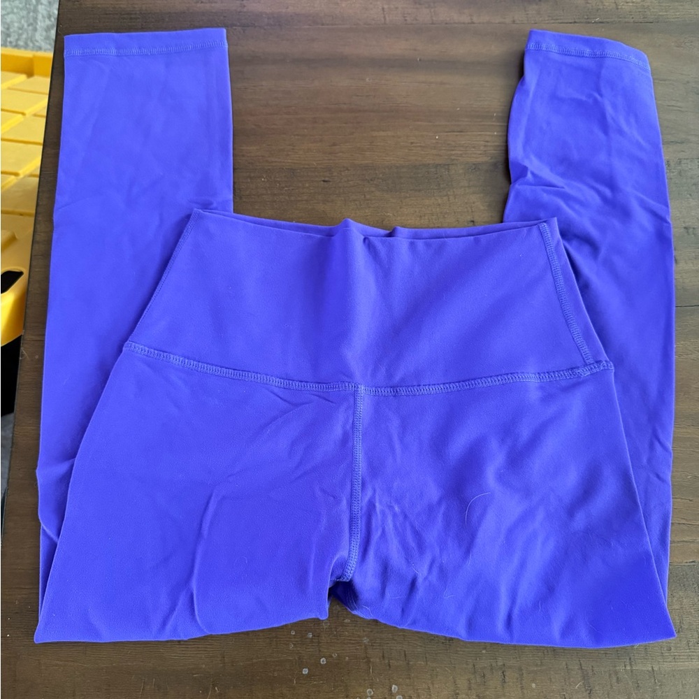 ZYIA Bright Purple High-Waist Capris